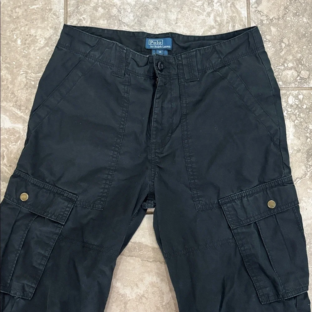 Polo Ralph Lauren‎ Kids Cargo pants black sz 14